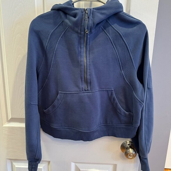 Lululemon Scuba Oversized Half-Zip Hoodie, Pitch Blue (xs/s) - Picture 2 of 6